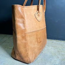 画像をギャラリービューアに読み込む, 1980's L.L.Bean LETHER TOTE BAG (size M)