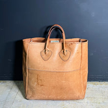 画像をギャラリービューアに読み込む, 1980's L.L.Bean LETHER TOTE BAG (size M)