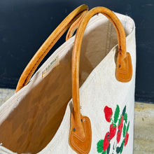 画像をギャラリービューアに読み込む, 1980-90's L.L.Bean LETHER HANDLE TOTE (GOOD CONDITION / size M TALL)