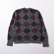 画像をギャラリービューアに読み込む, 1960-1970s Grand Leech Argyle Mohair Cardigan