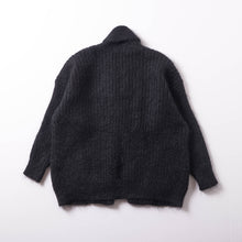 画像をギャラリービューアに読み込む, ST Michael モヘアショールカラーカーディガン BLK (MINT CONDITION )