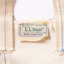 画像をギャラリービューアに読み込む, 1980s L.L.Bean BOAT AND TOTE 白紺 (GOOD FADE / size M)