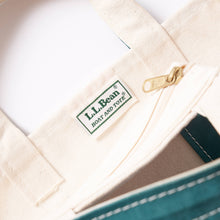 画像をギャラリービューアに読み込む, 1990s L.L.Bean BOAT AND TOTE 白緑 (GOOD CONDITION / size S)