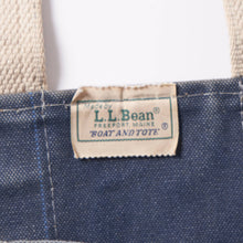 画像をギャラリービューアに読み込む, 1980s L.L.Bean デラックストート 紺緑 ( size M TALL )