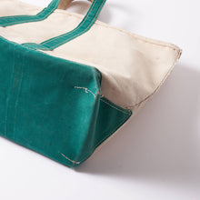 画像をギャラリービューアに読み込む, 1980s L.L.Bean BOAT AND TOTE 白緑 ( GOOD CONDITION / size L)