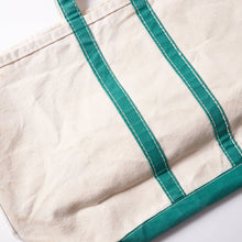 画像をギャラリービューアに読み込む, 1970-80s L.L.Bean? BOAT AND TOTE 白緑 ( size L )