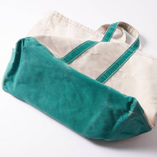 画像をギャラリービューアに読み込む, 1970-80s L.L.Bean? BOAT AND TOTE 白緑 ( size L )