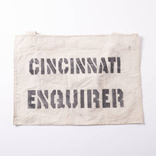 画像をギャラリービューアに読み込む, 1940s〜 “CINCINATTI ENQUIRER” NEWSPAPER BAG (GOOD CONDITION)