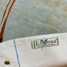 画像をギャラリービューアに読み込む, 1980-90's L.L.Bean LETHER HANDLE TOTE (GOOD CONDITION / size M)