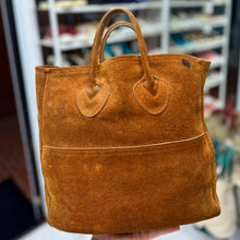 画像をギャラリービューアに読み込む, 1980's L.L.BEAN SUEDE TOTE BAG