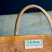 画像をギャラリービューアに読み込む, 1970-80's L.L.Bean LETHER TOTE BAG (size L or XL)