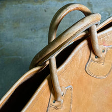 画像をギャラリービューアに読み込む, 1970-80's L.L.Bean LETHER TOTE BAG (size L or XL)