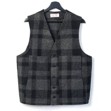 画像をギャラリービューアに読み込む, FILSON ウールマッキノウベスト BLACK×GREY ( MINT CONDITION )