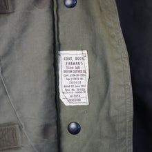 画像をギャラリービューアに読み込む, 1950s US.ARMY ファイヤーマンコート ( ステンシル / size 36R )