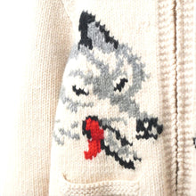 画像をギャラリービューアに読み込む, 1950's 1960's ウルフ柄 カウチンセーター