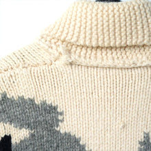 画像をギャラリービューアに読み込む, 1950's 1960's ウルフ柄 カウチンセーター