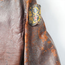 画像をギャラリービューアに読み込む, 1940's A-2フライトジャケット スコードロンパッチ付き スカル