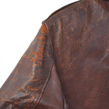 画像をギャラリービューアに読み込む, 1940's A-2フライトジャケット スコードロンパッチ付き スカル