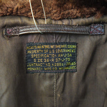 画像をギャラリービューアに読み込む, 1940's AN-J-3A レザーフライトジャケット