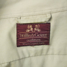 画像をギャラリービューアに読み込む, 1990's Willis&Geiger サファリジャケット GOOD CONDITION