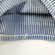 画像をギャラリービューアに読み込む, 1970's Lee ヒッコリーストライプ オーバーオール エプロン付きダブルニー