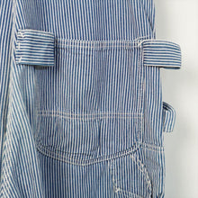画像をギャラリービューアに読み込む, 1970's Lee ヒッコリーストライプ オーバーオール エプロン付きダブルニー