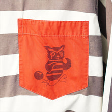 画像をギャラリービューアに読み込む, 1950's Vintage Macy's Men's Store プリズナー ボーダー パジャマシャツ