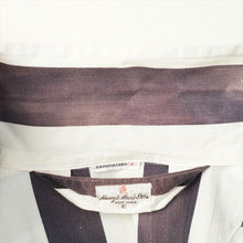 画像をギャラリービューアに読み込む, 1950's Vintage Macy's Men's Store プリズナー ボーダー パジャマシャツ