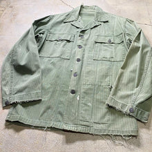 画像をギャラリービューアに読み込む, 1940's US.ARMY M-47 HBT JACKET (size 34)