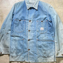 画像をギャラリービューアに読み込む, 1950's POWR HOUSE DENIM COVERALL (NICE DAMAGE & SUN FADE)