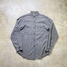 画像をギャラリービューアに読み込む, 1950-60's BLACK CHAMBRAY WORK SHIRT