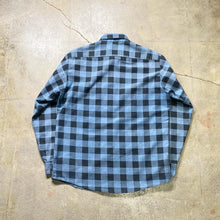 画像をギャラリービューアに読み込む, 1970's SEARS PRINT NEL SHIRT (BLACK×BLUE)