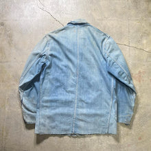 画像をギャラリービューアに読み込む, 1950's POWR HOUSE DENIM COVERALL (NICE DAMAGE & SUN FADE)