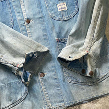画像をギャラリービューアに読み込む, 1950's POWR HOUSE DENIM COVERALL (NICE DAMAGE & SUN FADE)