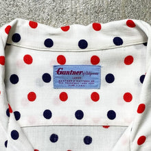 画像をギャラリービューアに読み込む, 1950's Gantner S/S RAYON SHIRT (GOOD CONDITION / size L)