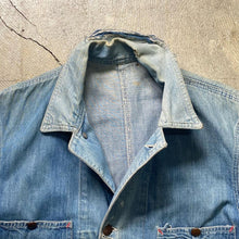 画像をギャラリービューアに読み込む, 1950's POWR HOUSE DENIM COVERALL (NICE DAMAGE & SUN FADE)