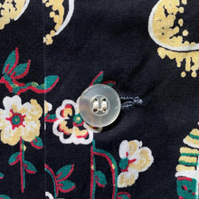 画像をギャラリービューアに読み込む, 1950-60's harper BLACK COTTON HAWAIIAN SHIRT (GOOD CONDITION / size XL)