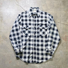 画像をギャラリービューアに読み込む, 1970's SEARS PRINT NEL SHIRT (BLACK×WHITE)