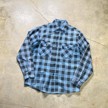 画像をギャラリービューアに読み込む, 1970's SEARS PRINT NEL SHIRT (BLACK×BLUE)