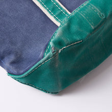 画像をギャラリービューアに読み込む, 1980s L.L.Bean デラックストート 紺緑 (size M)
