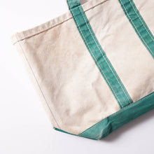 画像をギャラリービューアに読み込む, 1970s L.L.Bean BOAT AND TOTE　白緑 ( size M )
