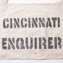 画像をギャラリービューアに読み込む, 1940s〜 “CINCINATTI ENQUIRER” NEWSPAPER BAG (GOOD CONDITION)
