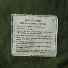 画像をギャラリービューアに読み込む, 1960s ベトナム戦 US.ARMY ジャングルファティーグジャケット 2ND ( GOOD CONDITION / size M-R )
