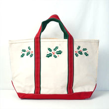 画像をギャラリービューアに読み込む, 1980s L.L.Bean BOAT AND TOTE クリスマス (size L)
