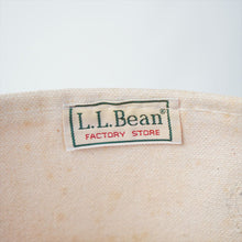 画像をギャラリービューアに読み込む, 1980s L.L.Bean レザーハンドルトート ホワイト×ネイビー 鳥柄
