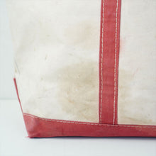 画像をギャラリービューアに読み込む, 1970s L.L.Bean BOAT AND TOTE ホワイト×レッド (size L)
