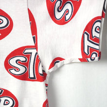 画像をギャラリービューアに読み込む, 1970's STP 総柄Tシャツ HANESボディ 染み込みプリント

