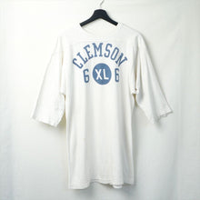 画像をギャラリービューアに読み込む, 1960's&nbsp; CHAMPION FOTTOBALL T-SHIRTS CLEMSON 染み込みプリント XL
