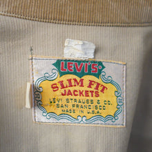 画像をギャラリービューアに読み込む, 1960's LEVI'S SLIMFIT コーデュロイGジャン チェーンステッチ刺繍

