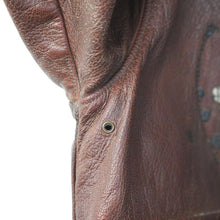 画像をギャラリービューアに読み込む, 1940's A-2フライトジャケット スコードロンパッチ付き スカル
